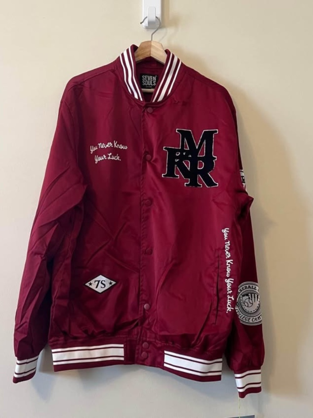 Seven Souls XL Varsity Windbreaker Jacket